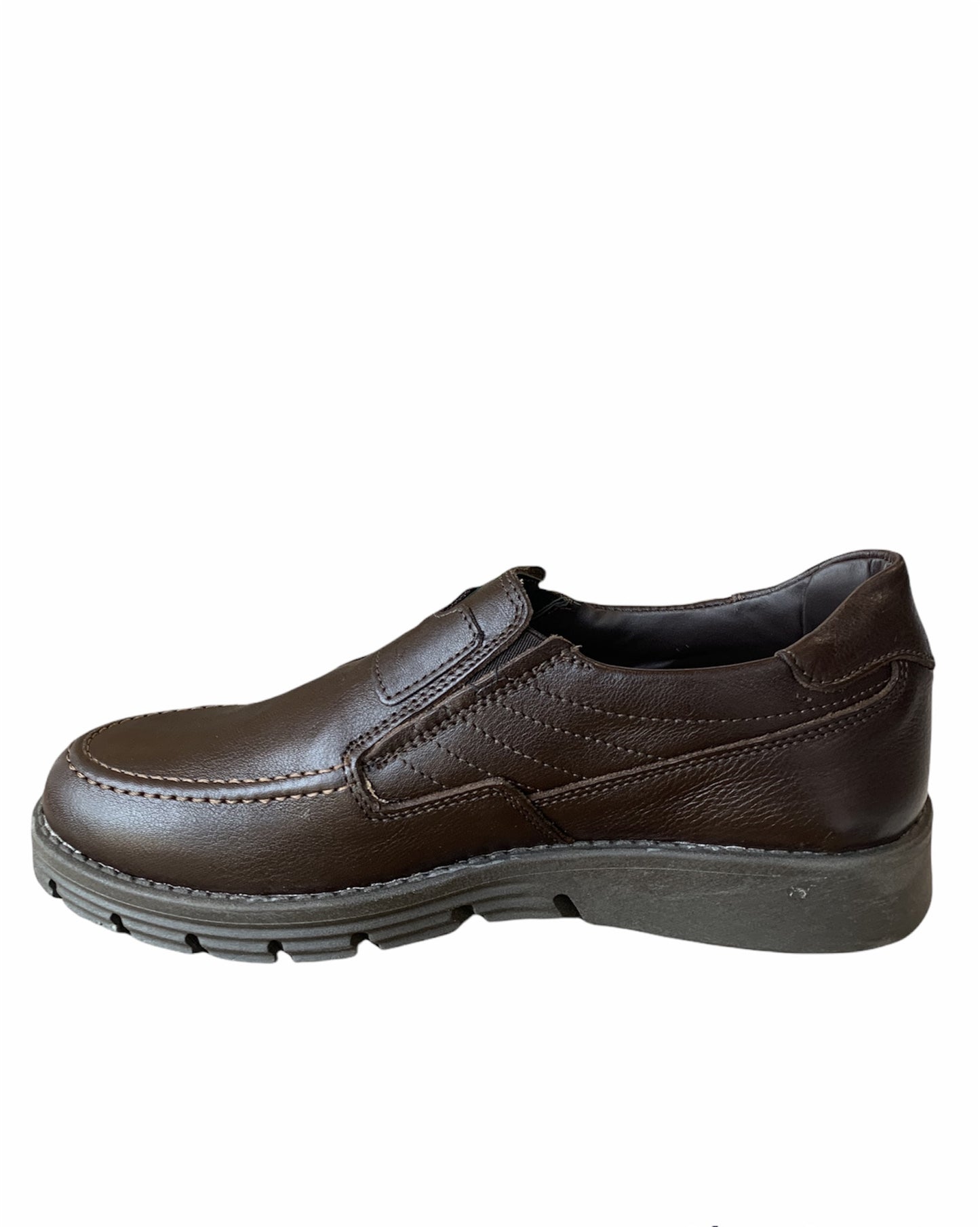 Slip-on in pelle di vitello marrone