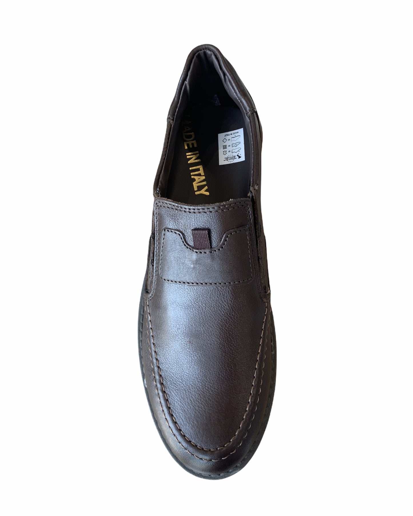 Slip-on in pelle di vitello marrone