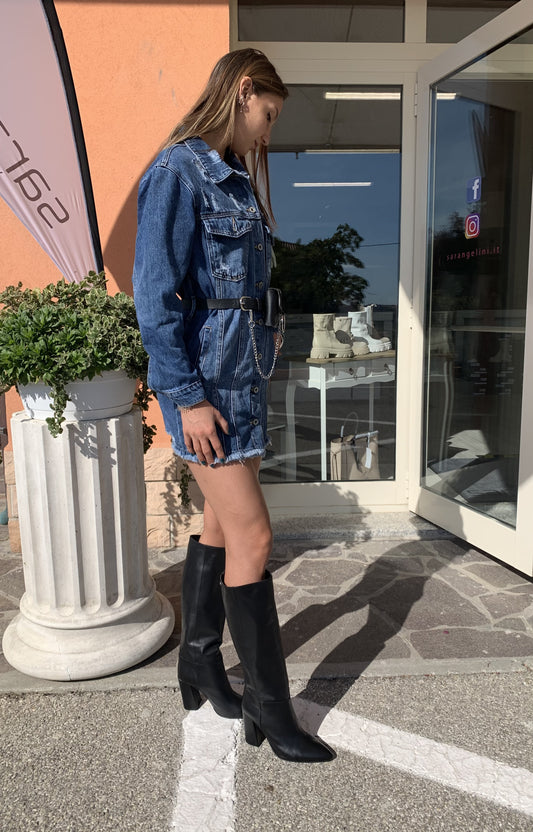 Mini abito in jeans
