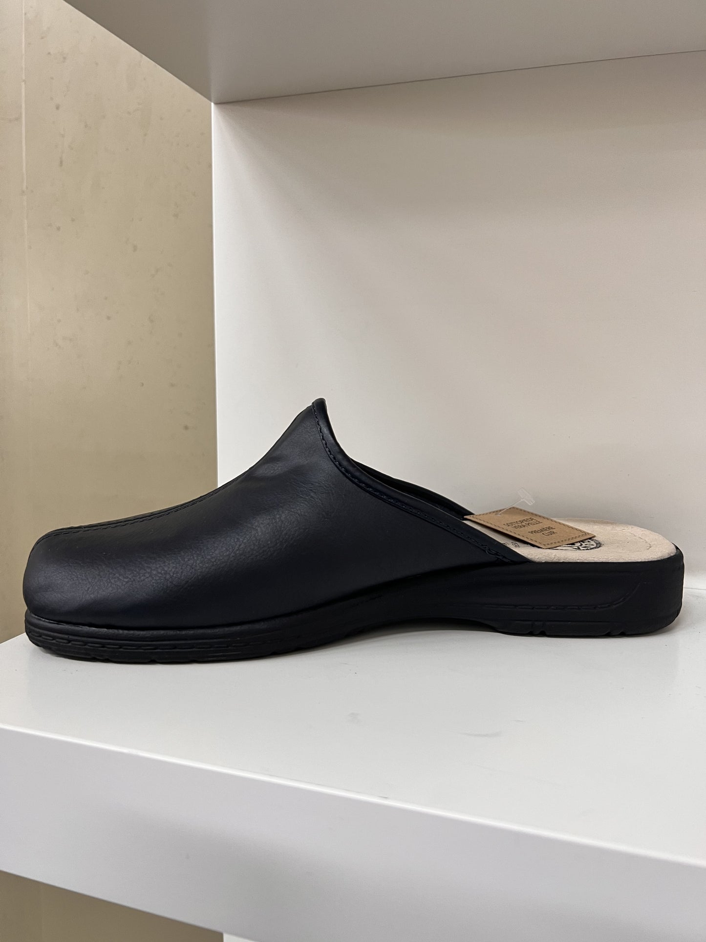 Pantofola uomo skai blu