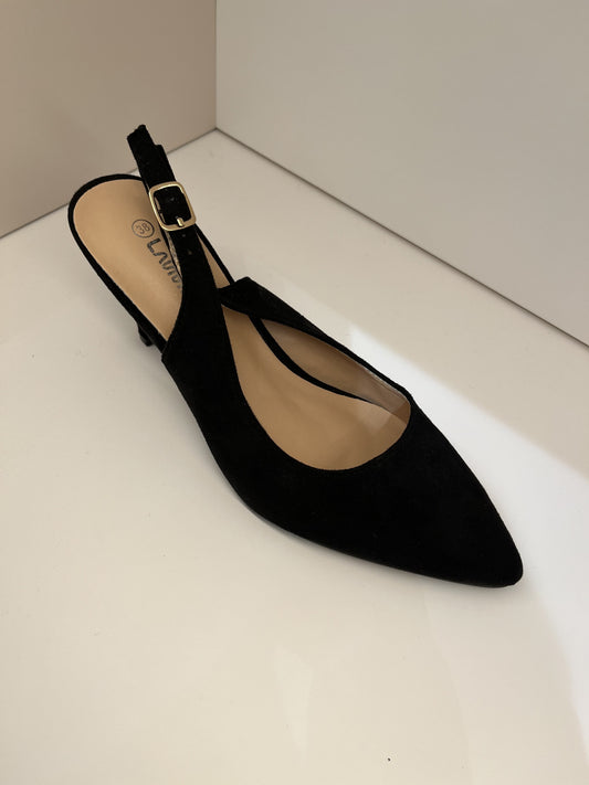 chanel microfibra tacco 7 nero