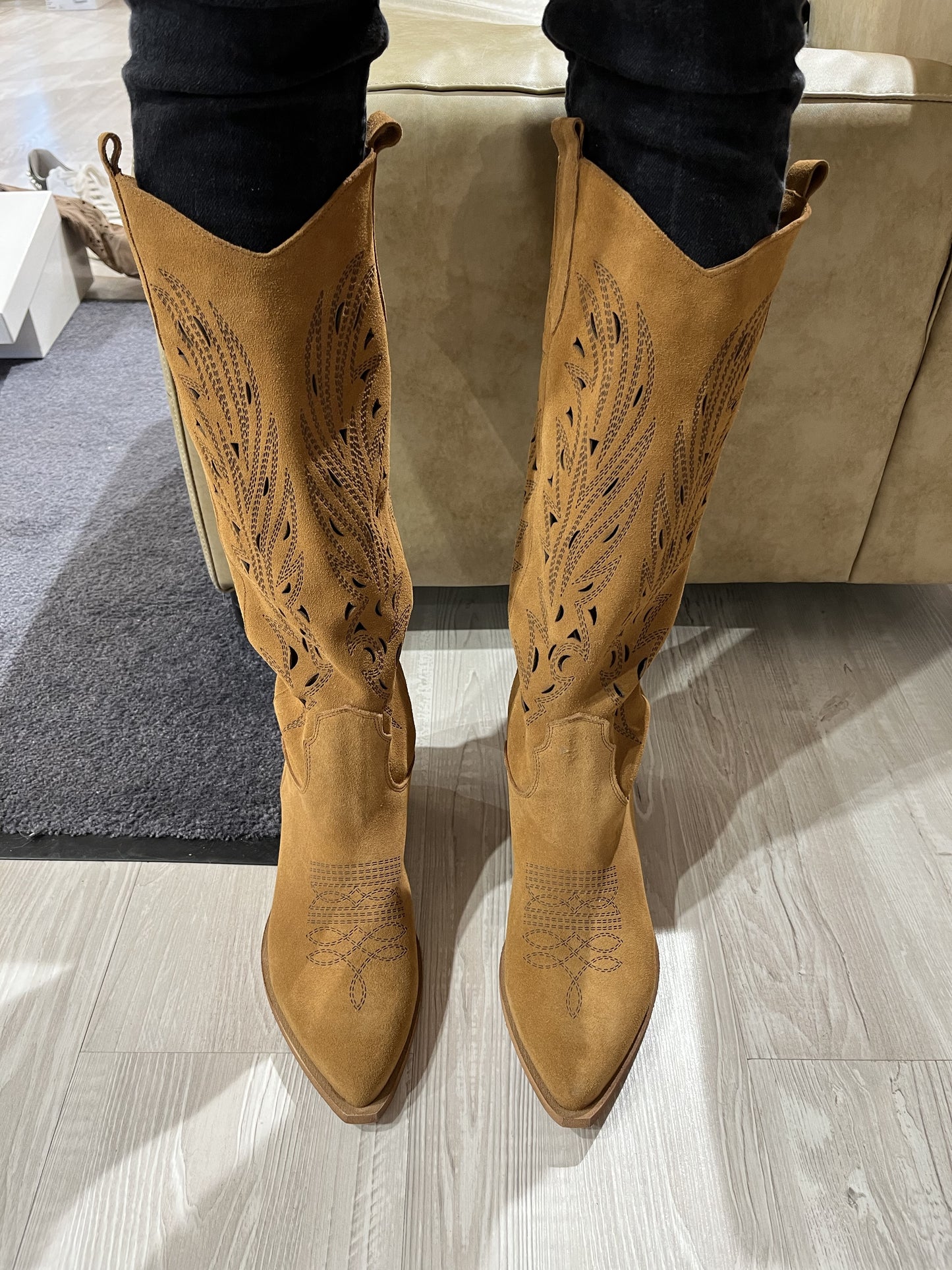 Texano laserato cuoio -TEX