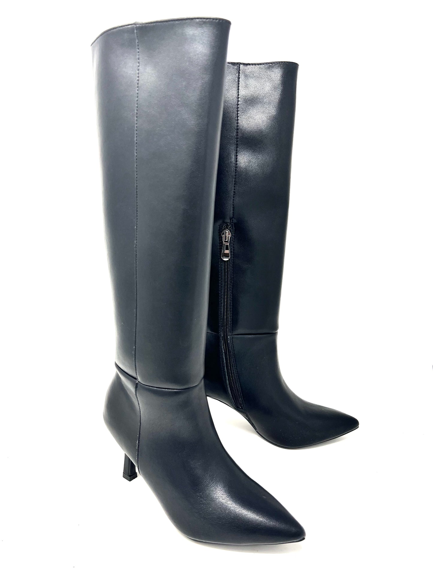 Stivale tubolare pelle nero - A0807AN