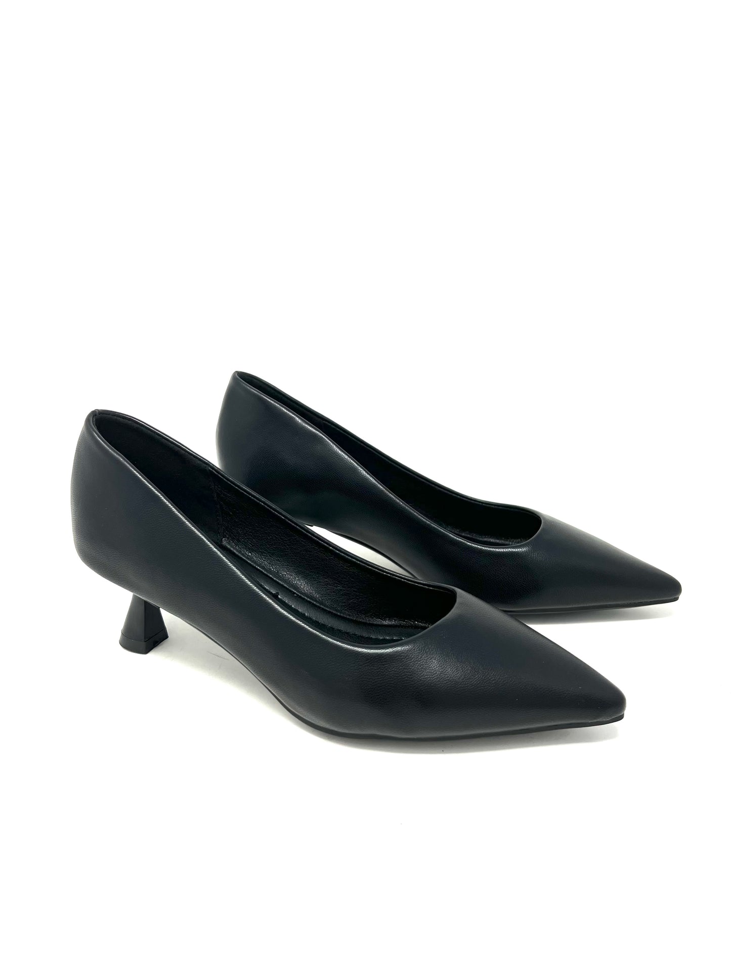 Decolletè lavorazione sacchetto pelle nero - B0102AN