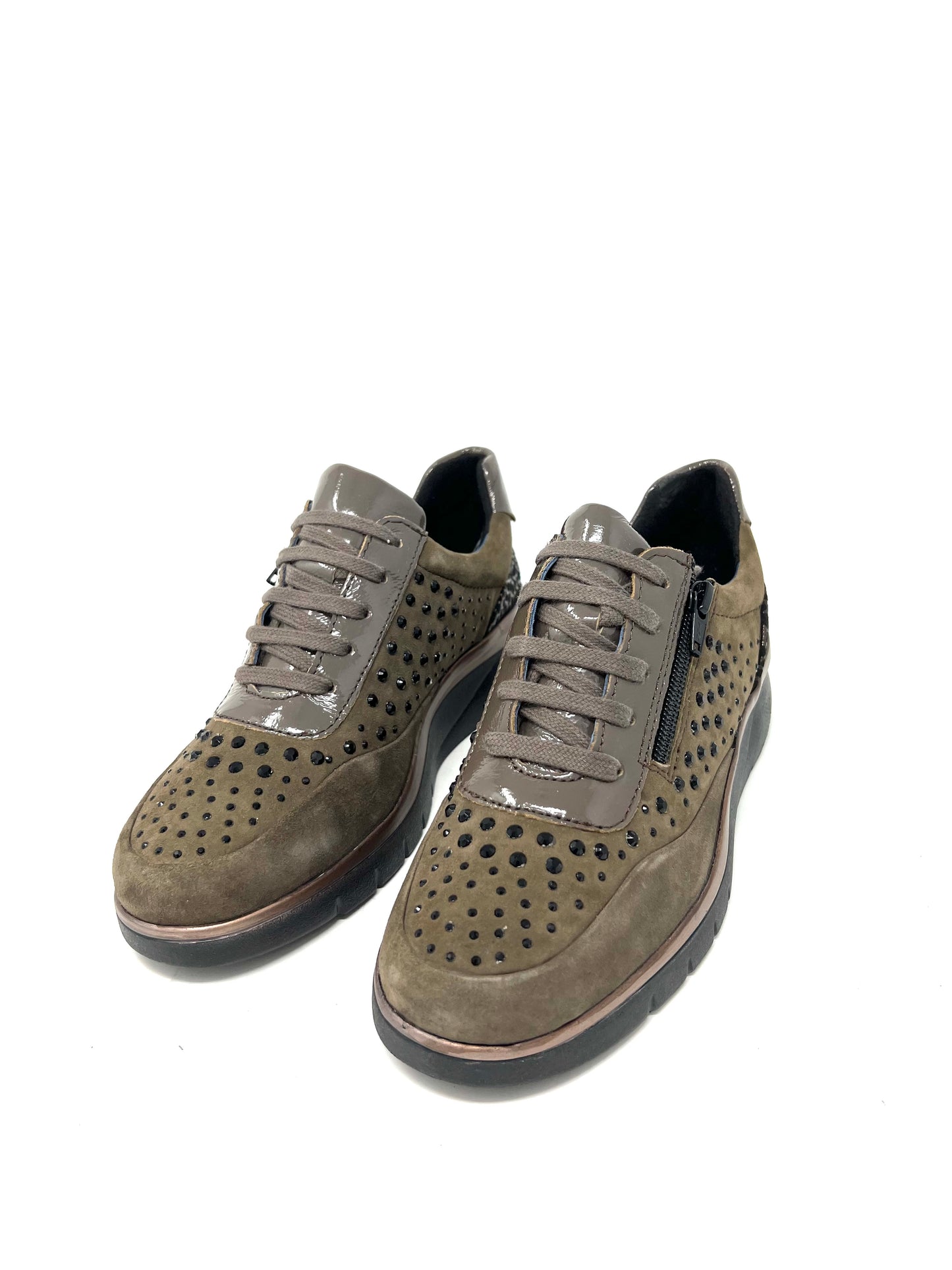 Scarpa con strass visone Melluso - K55421