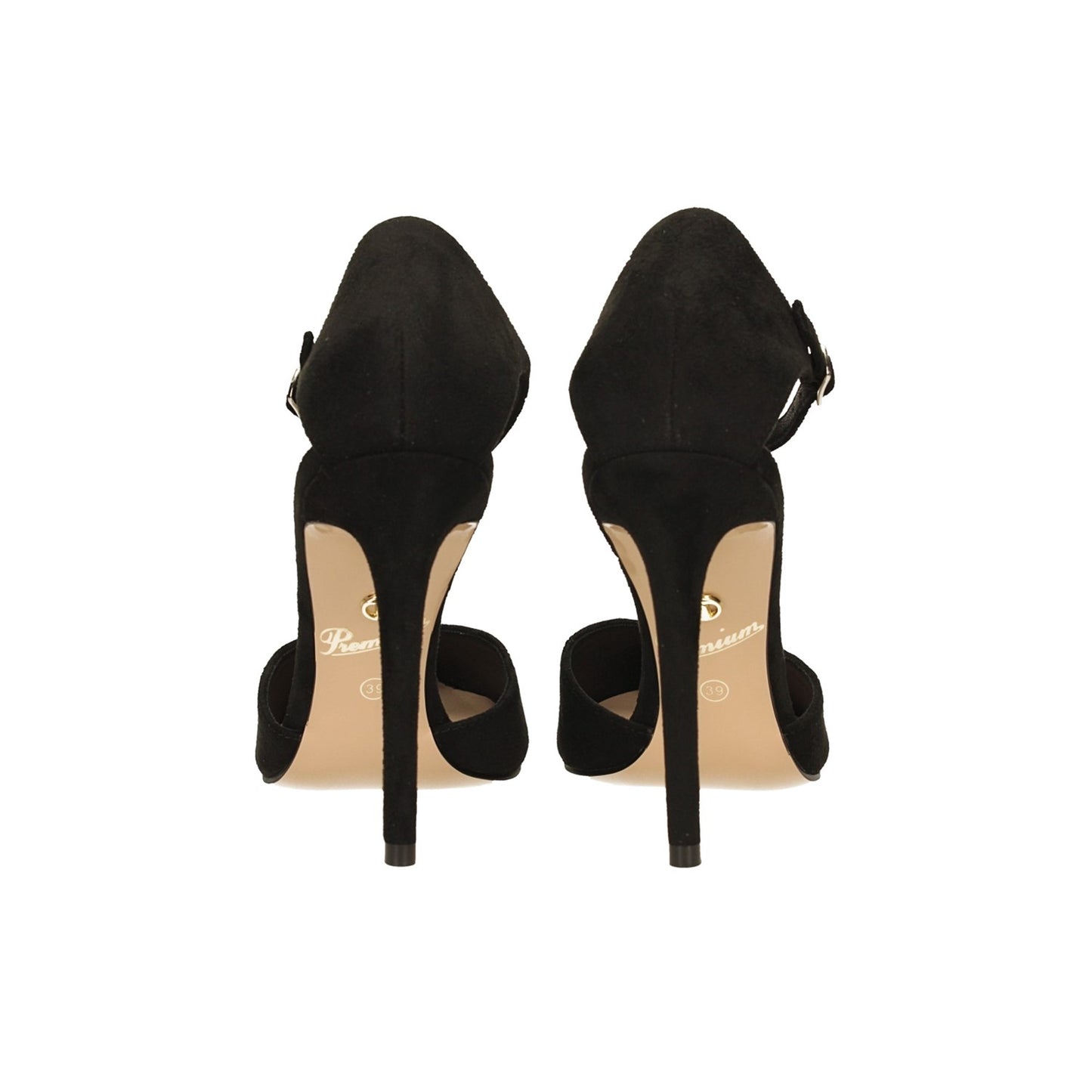 Decolletè nere in microfibra tacco a stiletto W21127N