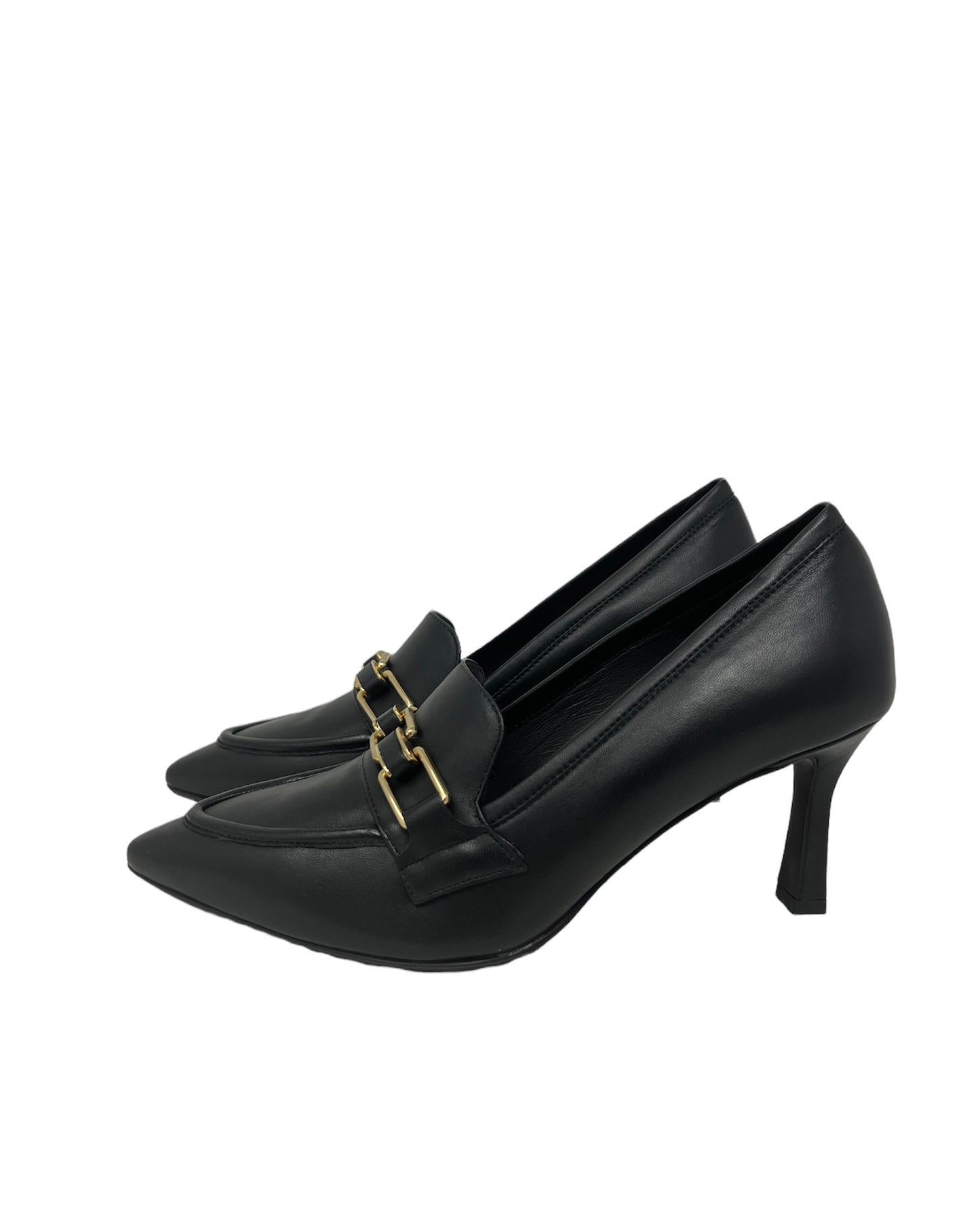 Décolleté in pelle morsetto oro Melluso - E5105NE
