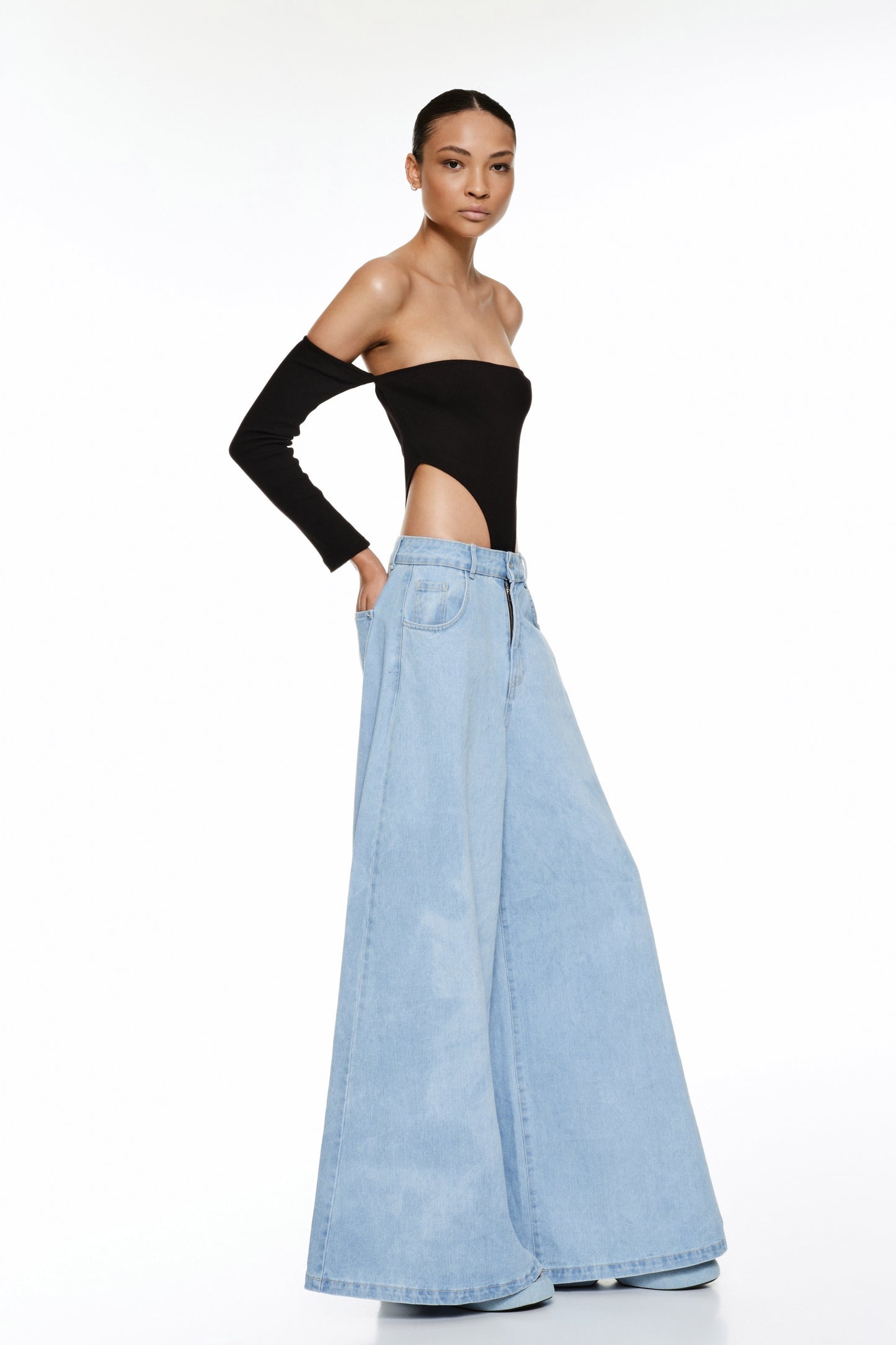Body sgambato manicotti Lumina fashion -L3748N