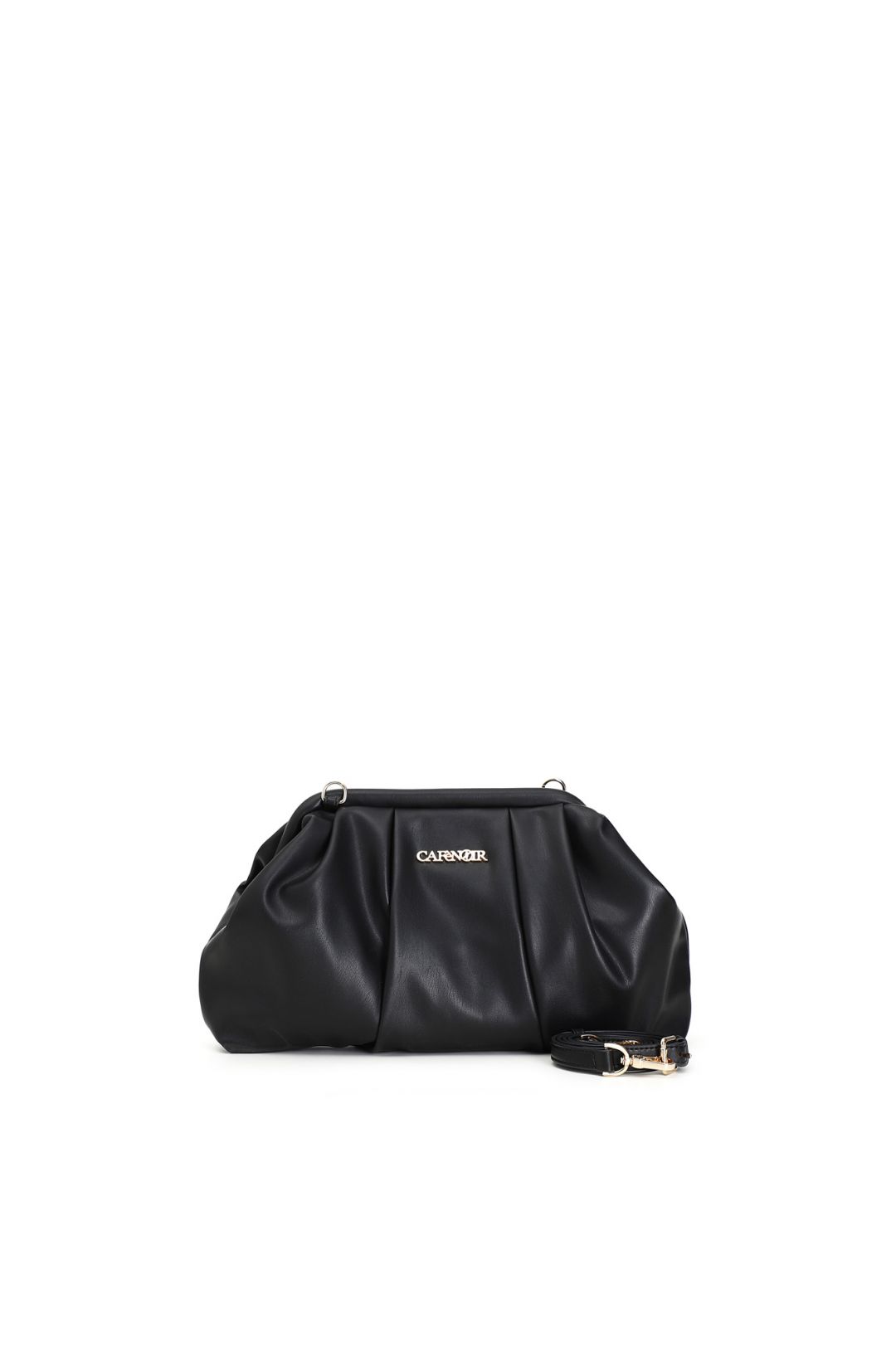 Pochette morbida con tracolla e chiusura a scatto -ZA0403N