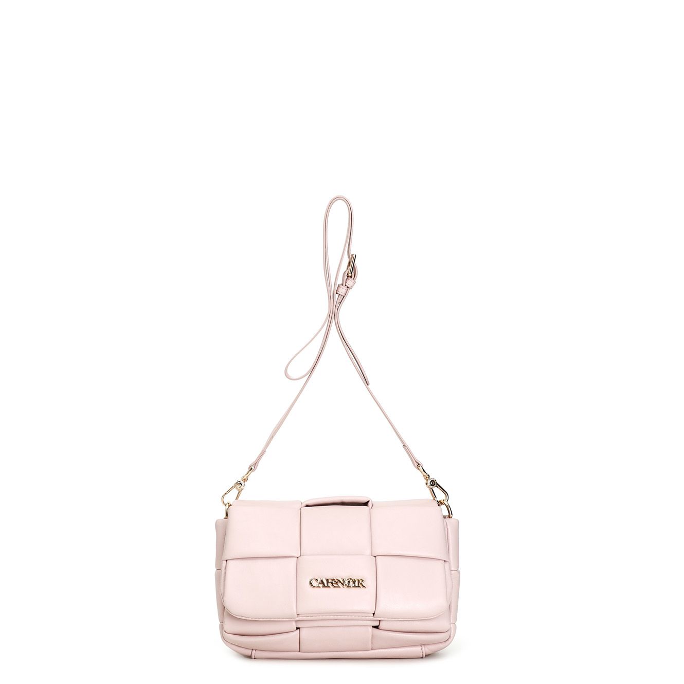 Pochette con intreccio imbottito cipria - ZB0403C