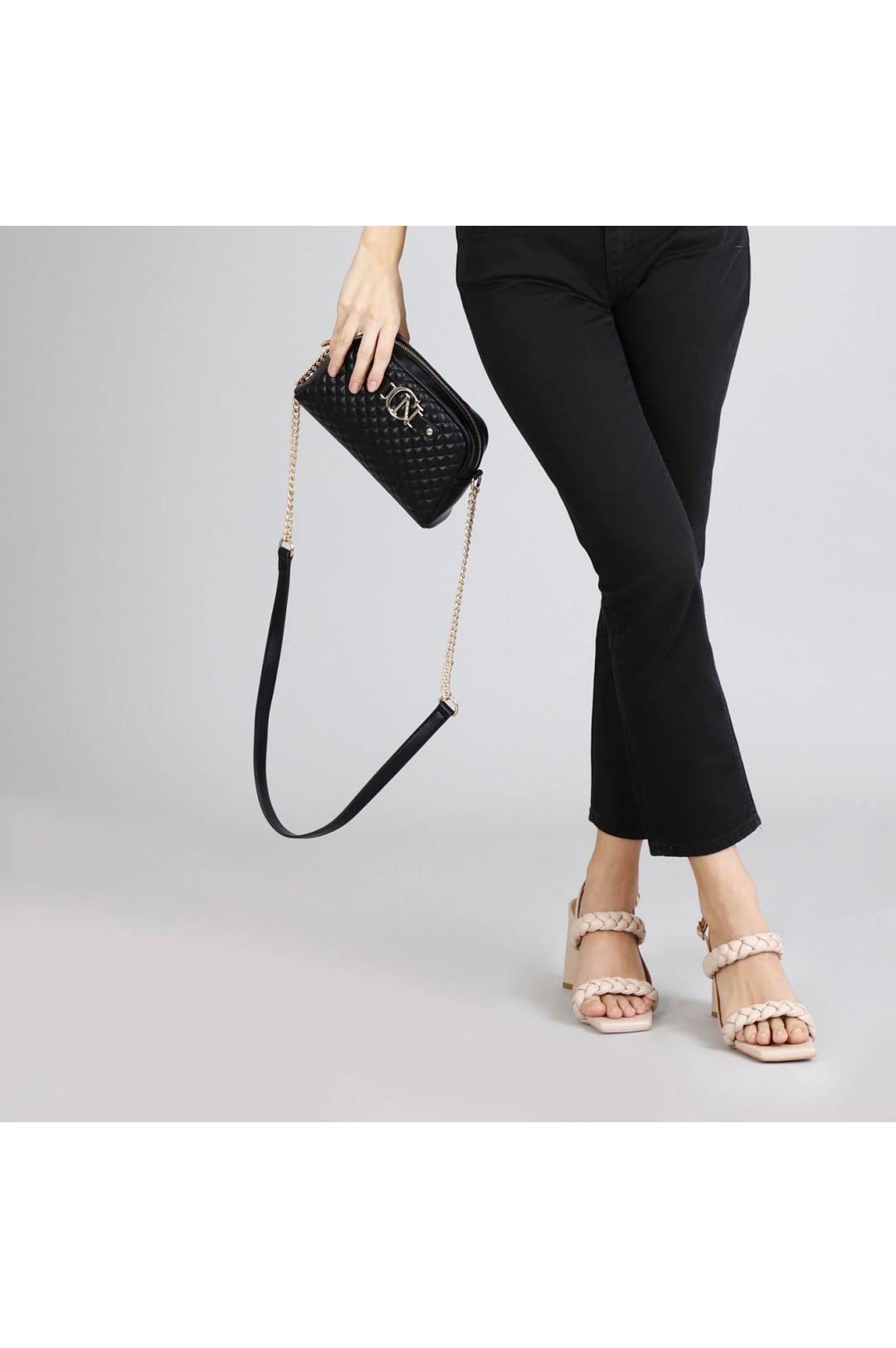 Pochette trapuntata cafènoir nero -ZC0404N