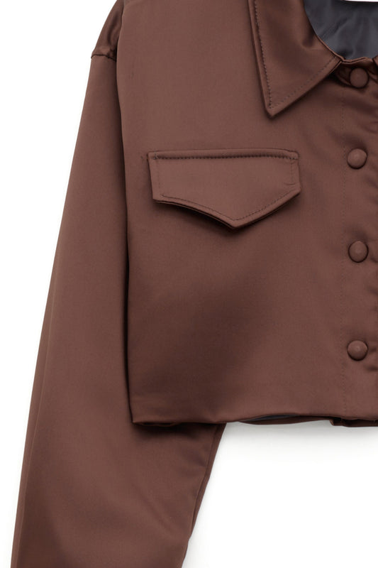 Giacca corta con tasche - L6493