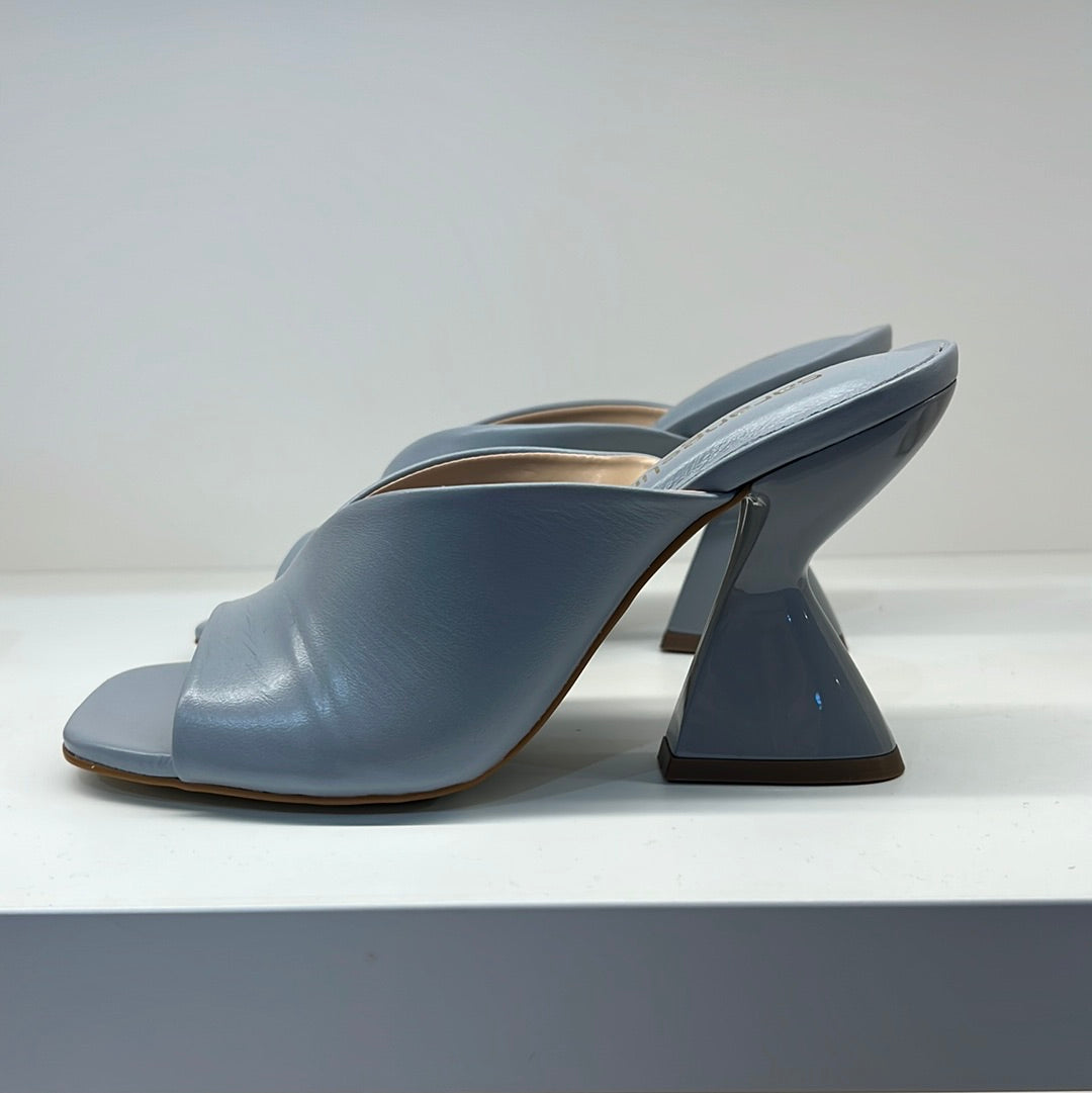 Mule tacco design vitello ghiaccio - 1800C37