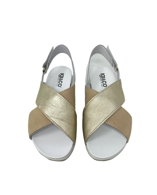 Sandalo fondo platform fasce incrociate - 3677200