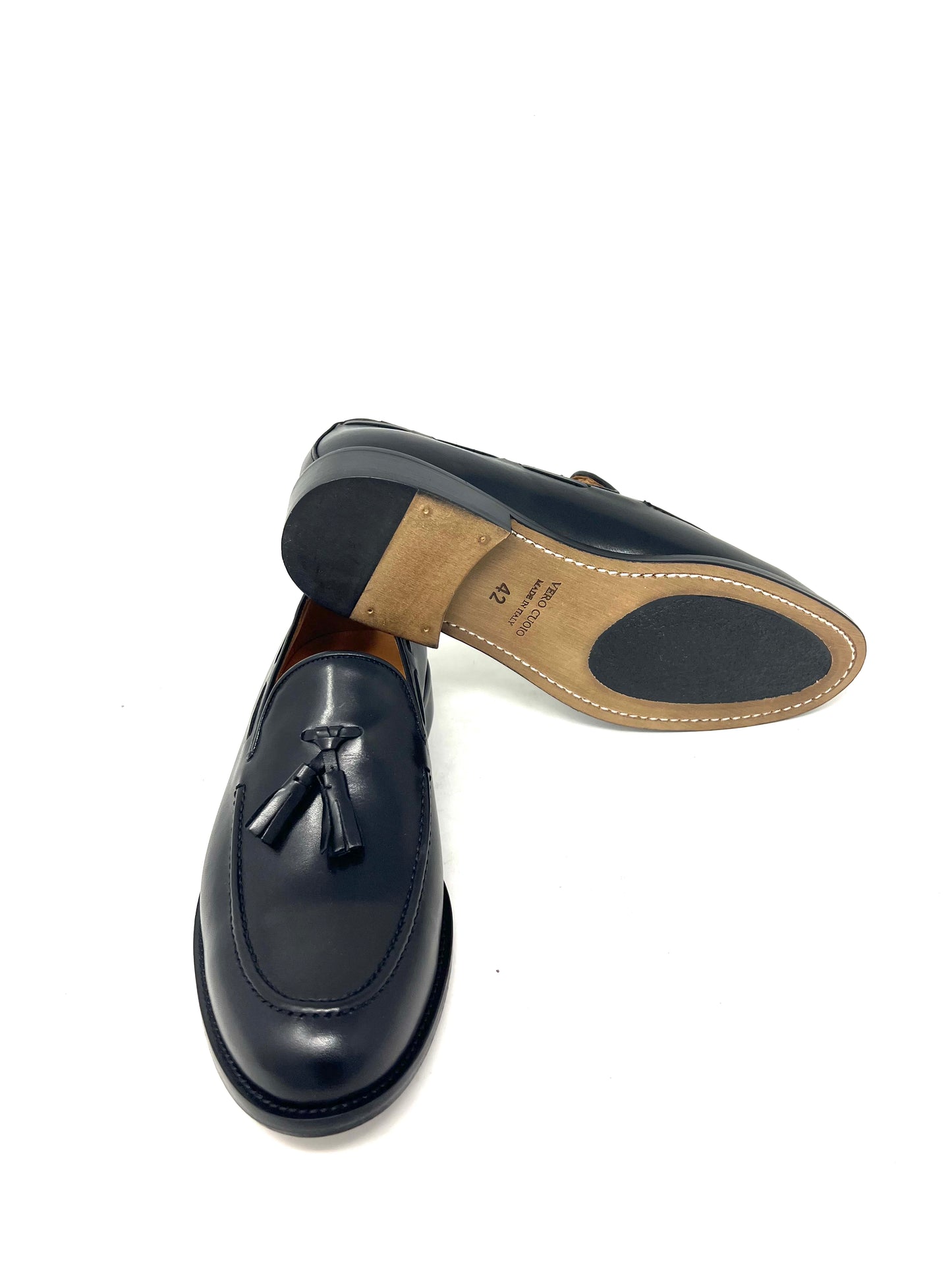 Mocassino nappine in nappa nero -9020CNE