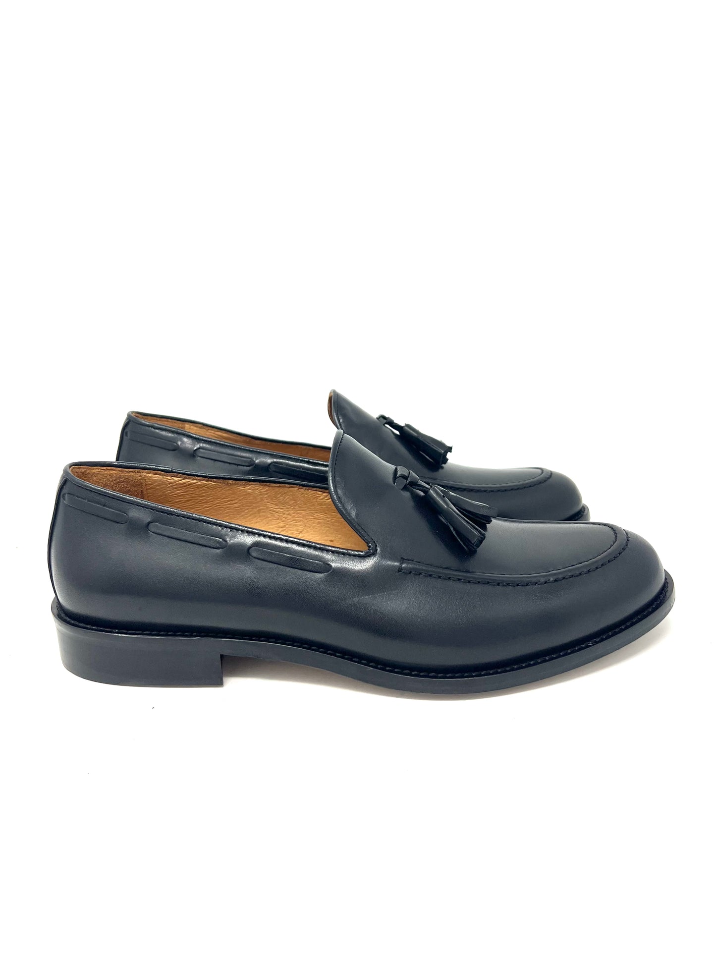 Mocassino nappine in nappa nero -9020CNE