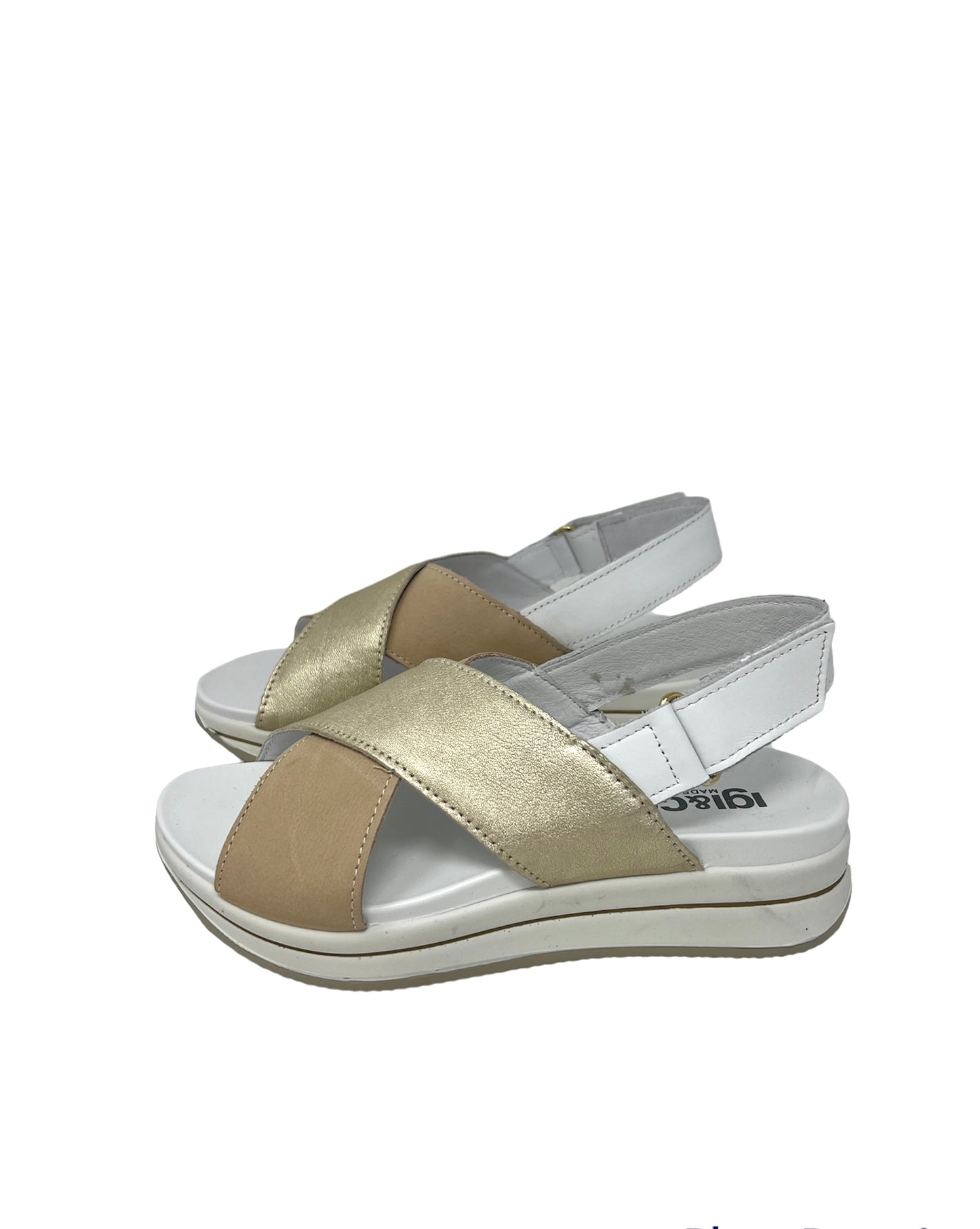 Sandalo fondo platform fasce incrociate - 3677200