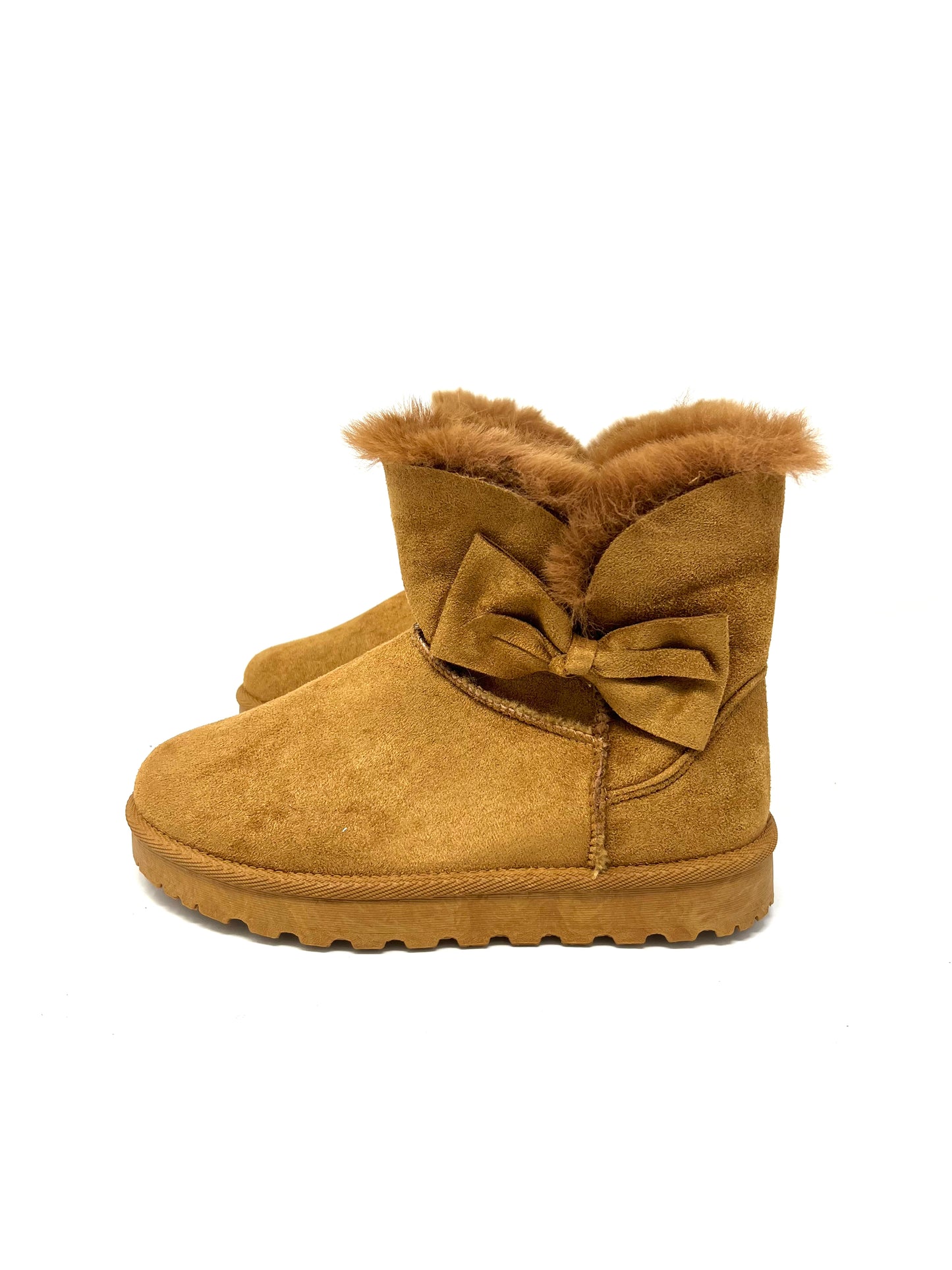 Stivaletto classic con pelo marrone
