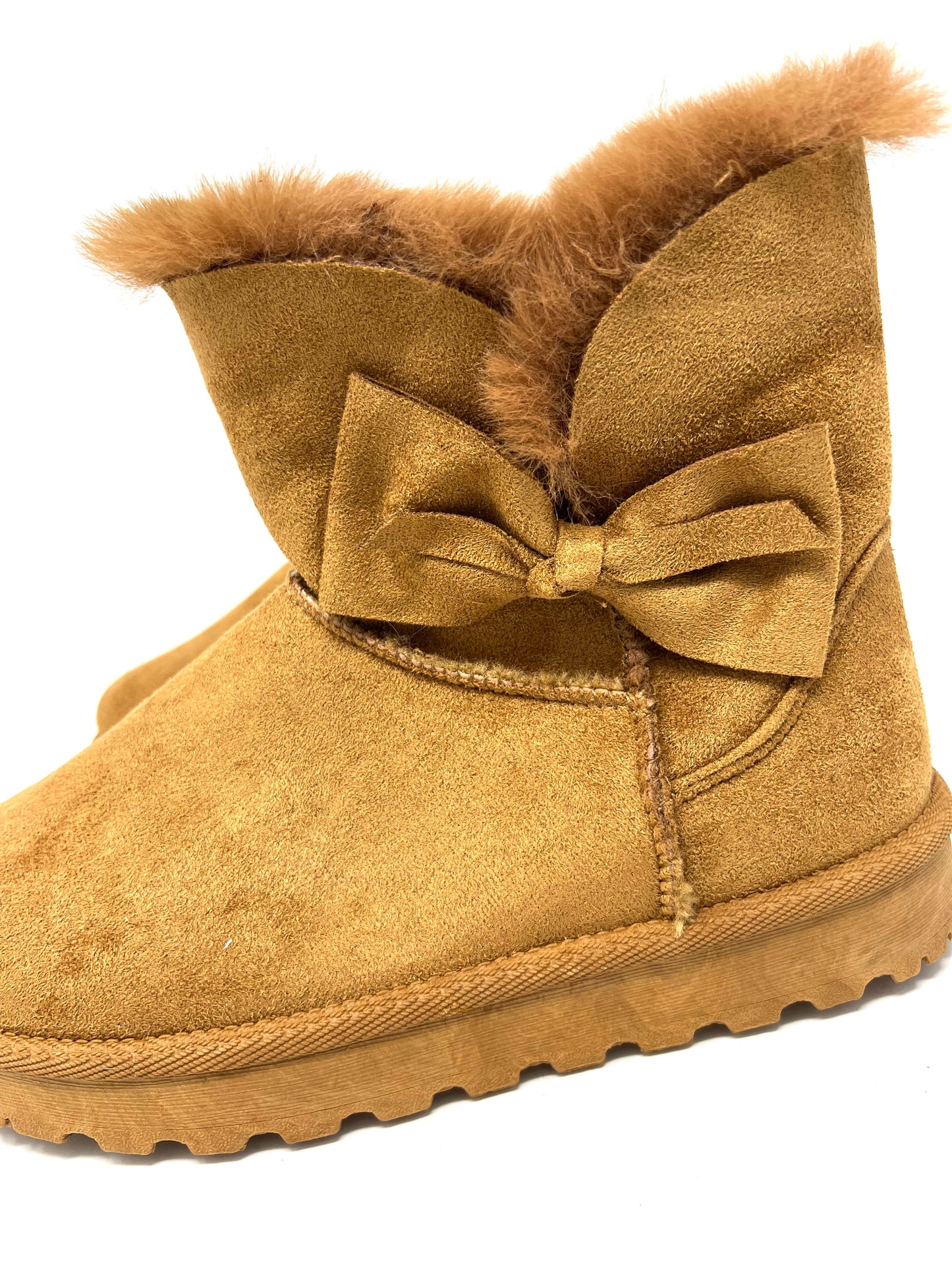 Stivaletto classic con pelo marrone