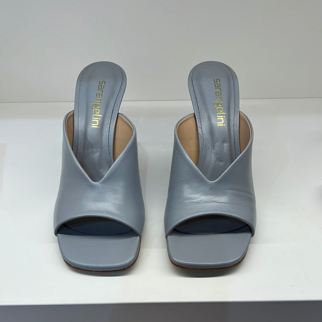 Mule tacco design vitello ghiaccio - 1800C37