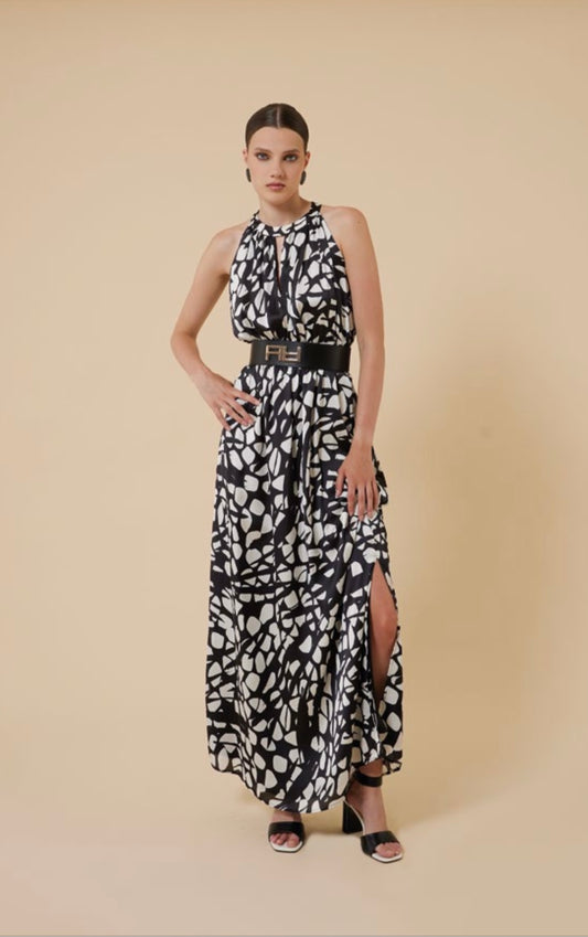 Abito lungo fantasia Artigli -A36056p