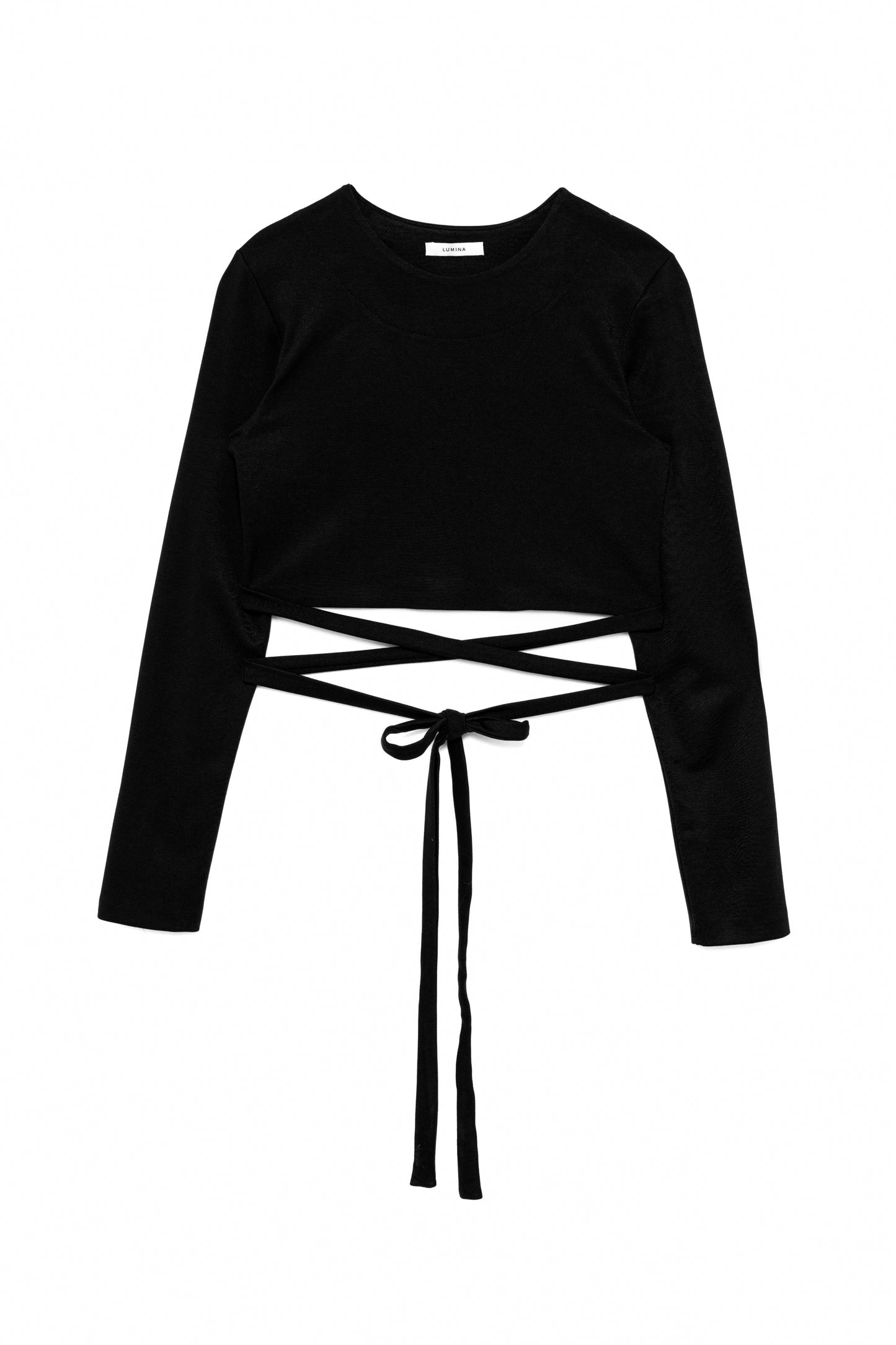 Top in viscosa nero - L6389