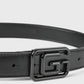 Mini Belt In Ecopelle Nero - Gaëlle Paris W00150