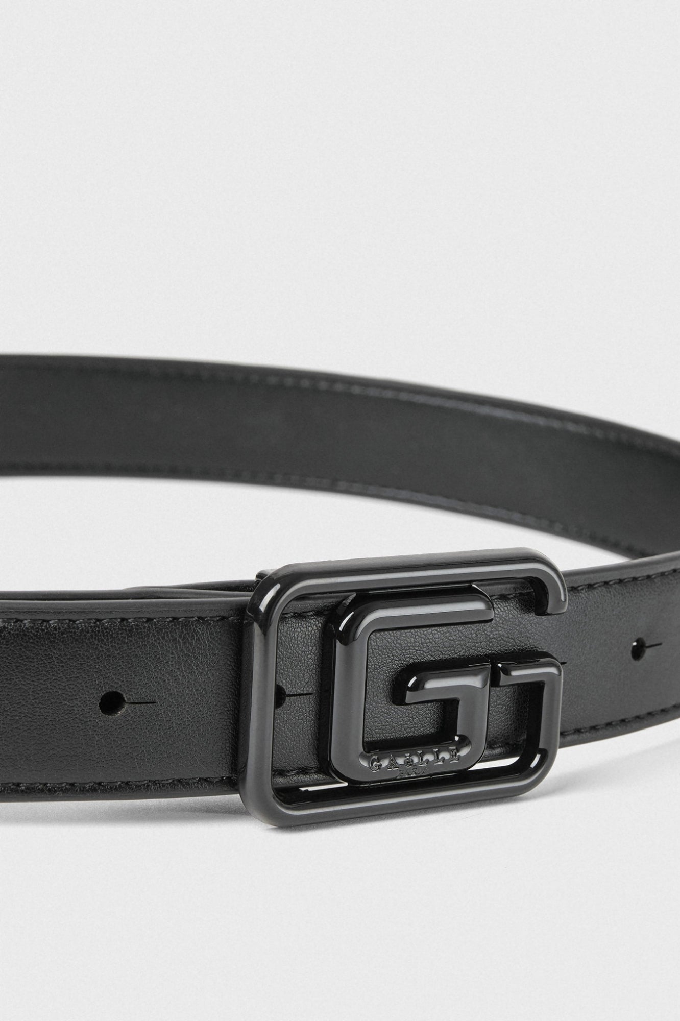 Mini Belt In Ecopelle Nero - Gaëlle Paris W00150