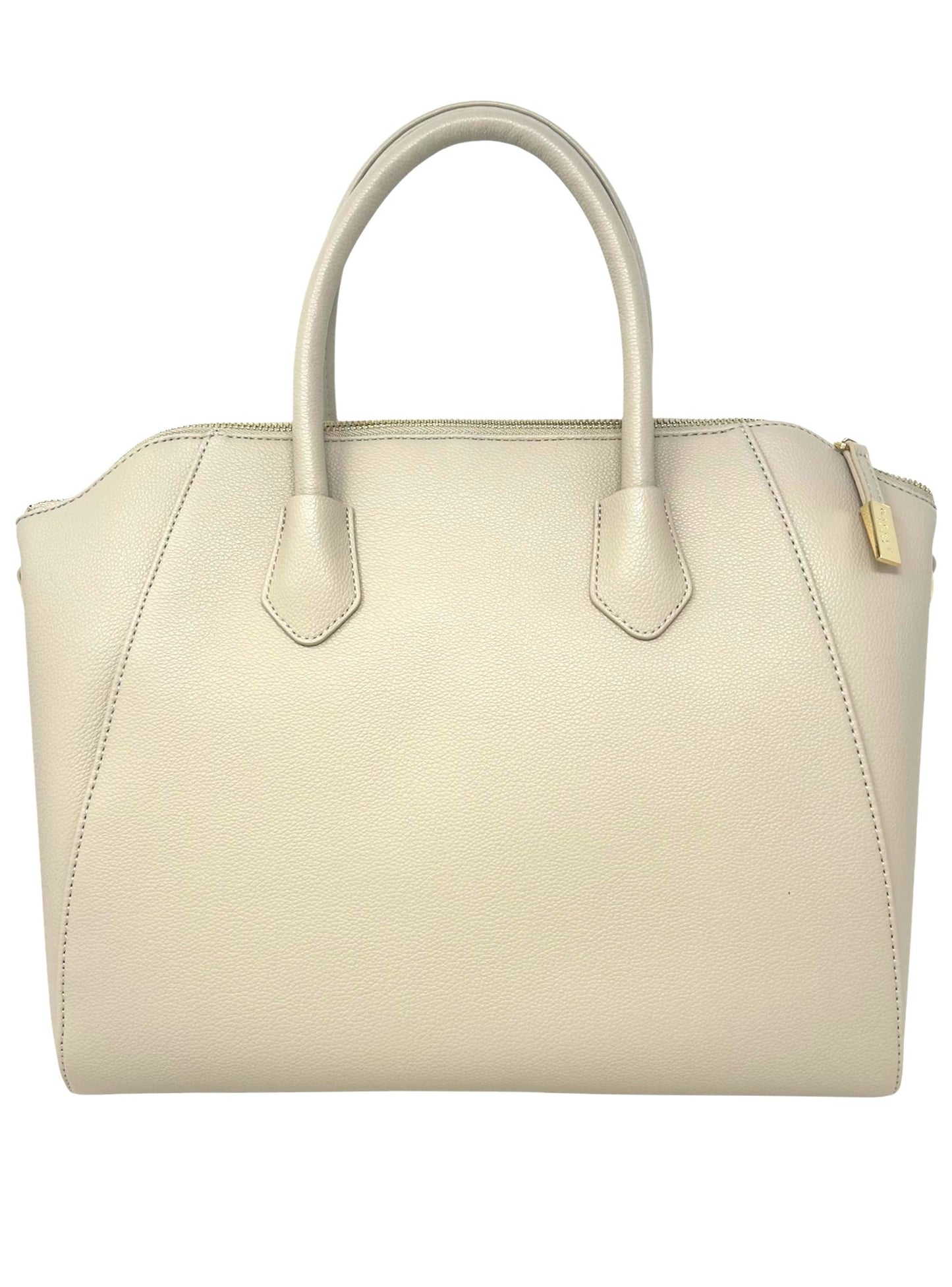 Reg duffle con logo in metallo beige- GAACW02128
