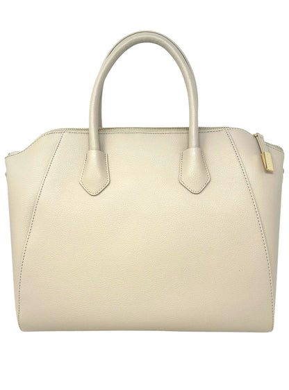 Reg duffle con logo in metallo beige- GAACW02128