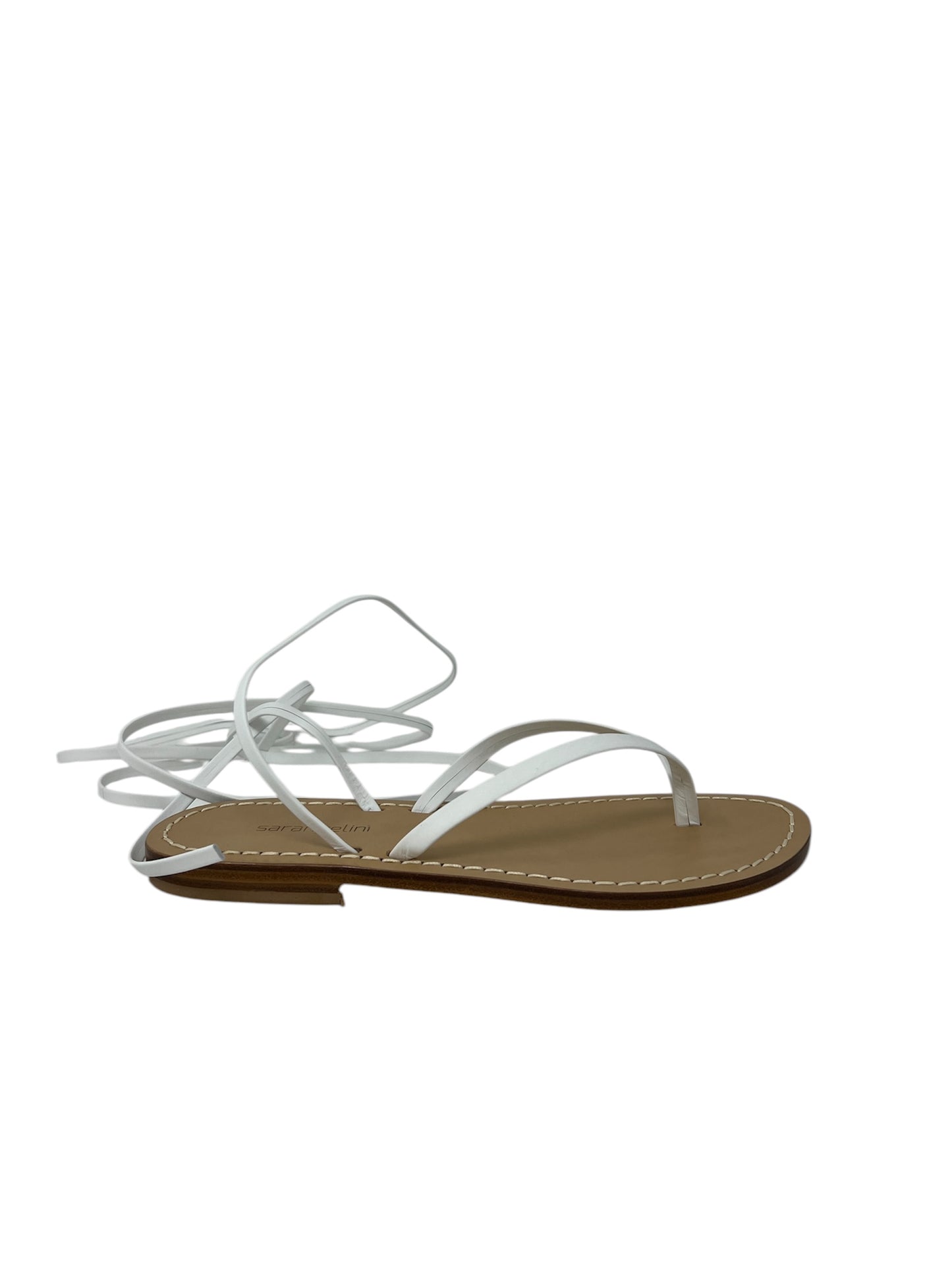 Sandalo in pelle alla schiava bianco - CS02