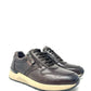 Sneaker uomo in pelle marrone -36842A