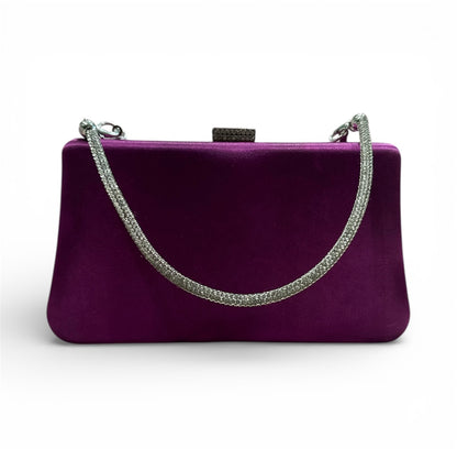 Borsa in raso strass nero -ZY0526