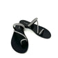 Sandalo basso infrapollice strass nero -PM7423N