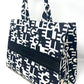 Maxi shopper in canvas stampata con banda - CW01228