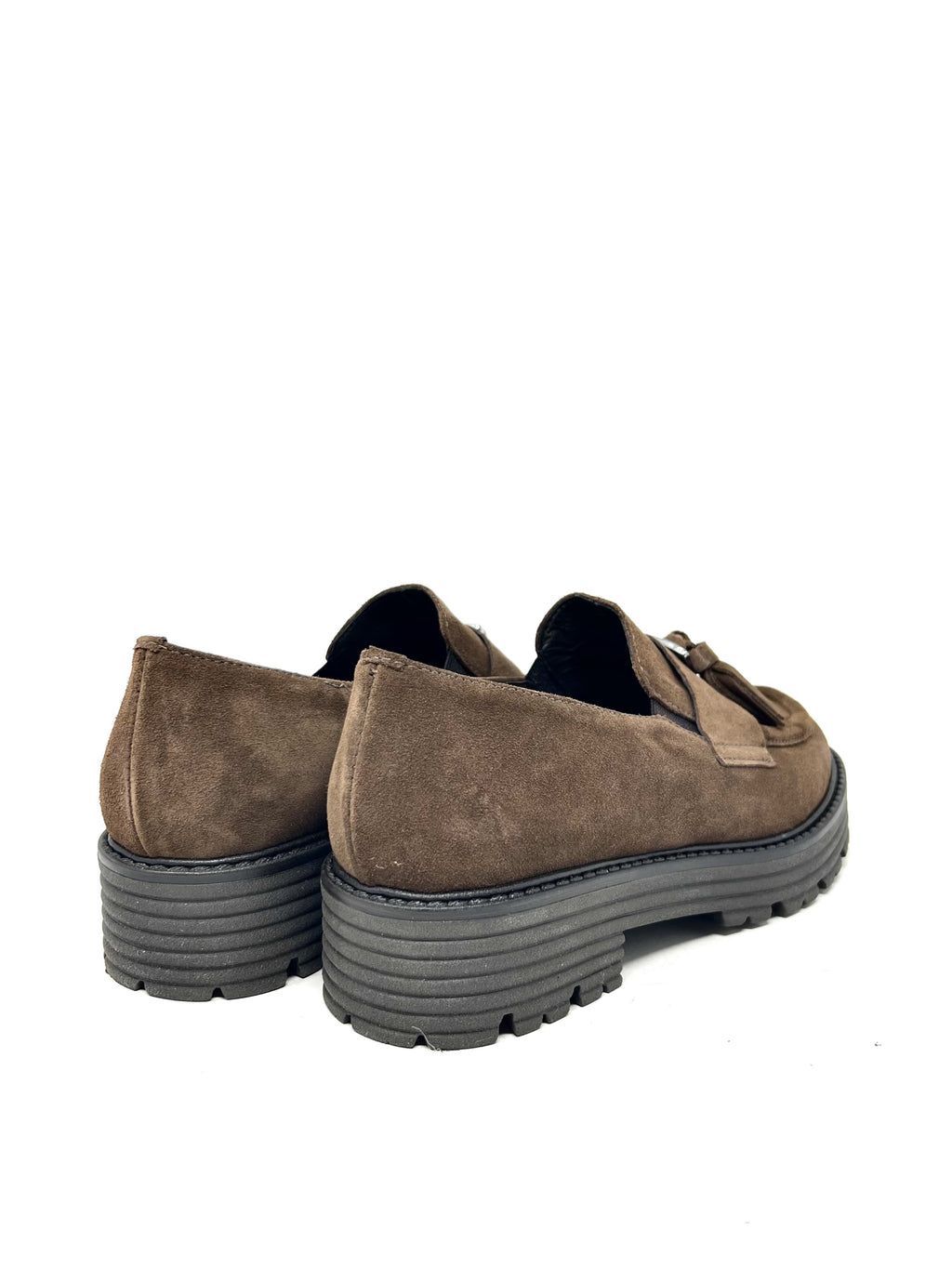 Mocassino in camoscio marrone -BARCA