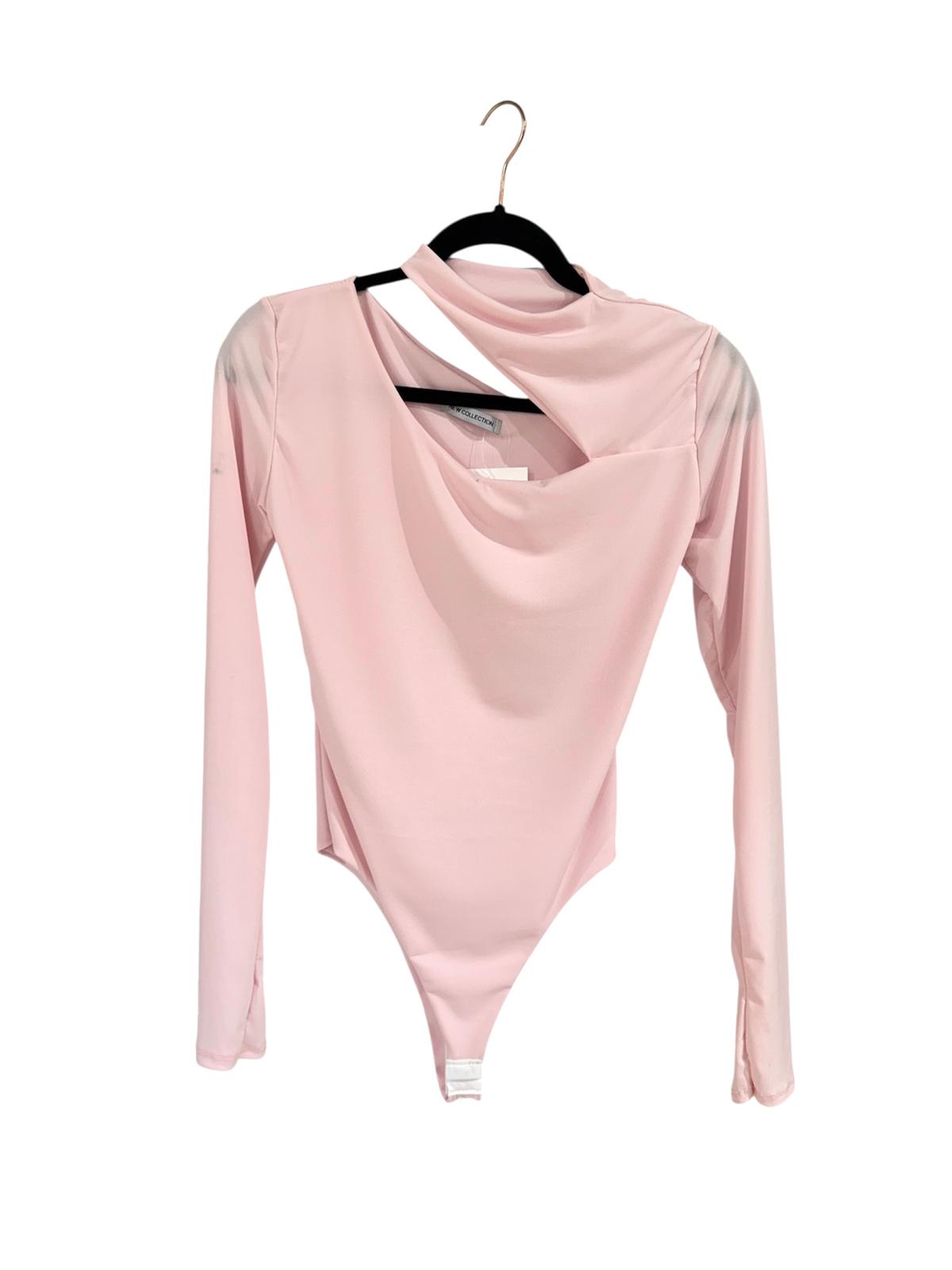 Body maniche lunghe con scollo oblo'
