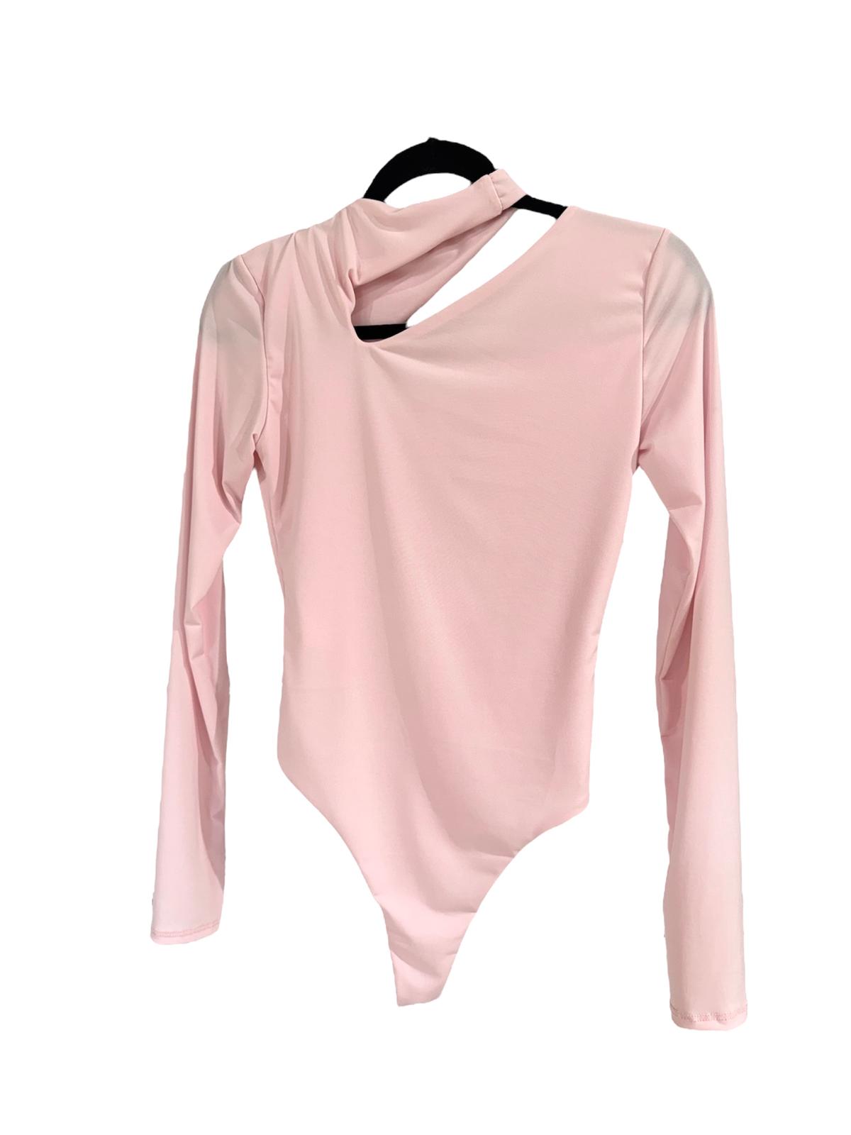 Body maniche lunghe con scollo oblo'
