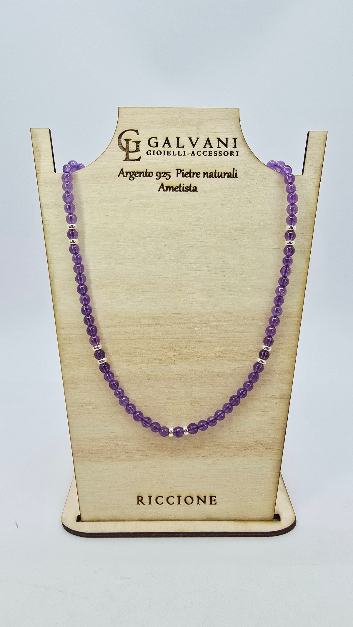 Collana in argento 925 con ametisia V_205