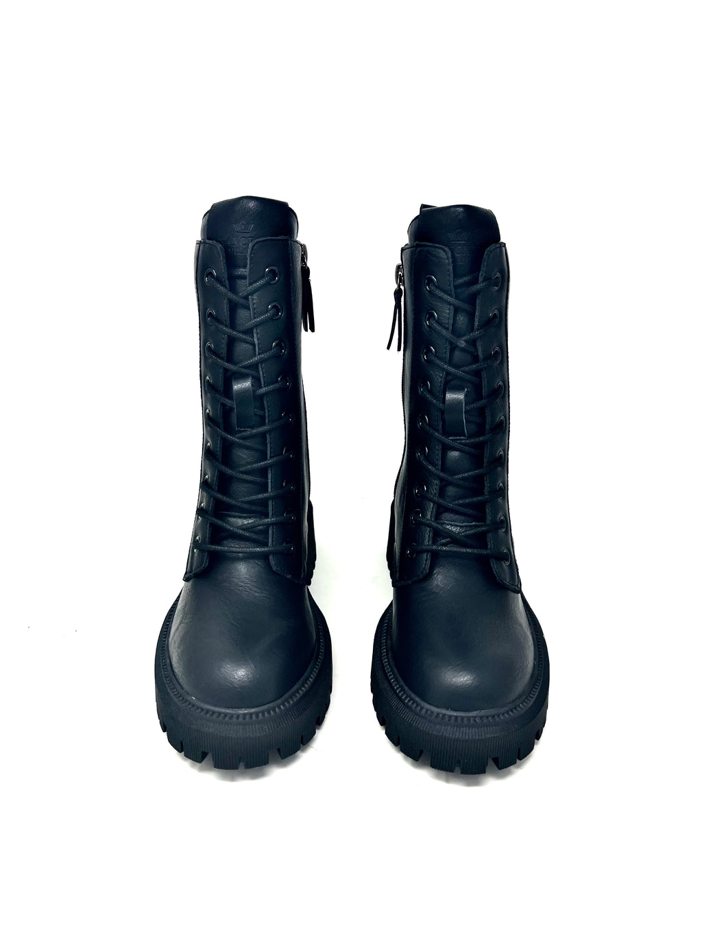 Anfibio fondo carro in pelle nero-B1805AN