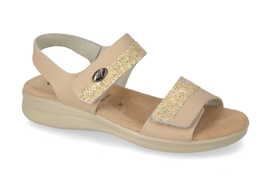 Sandalo con strappi satinato Valleverde V_25327