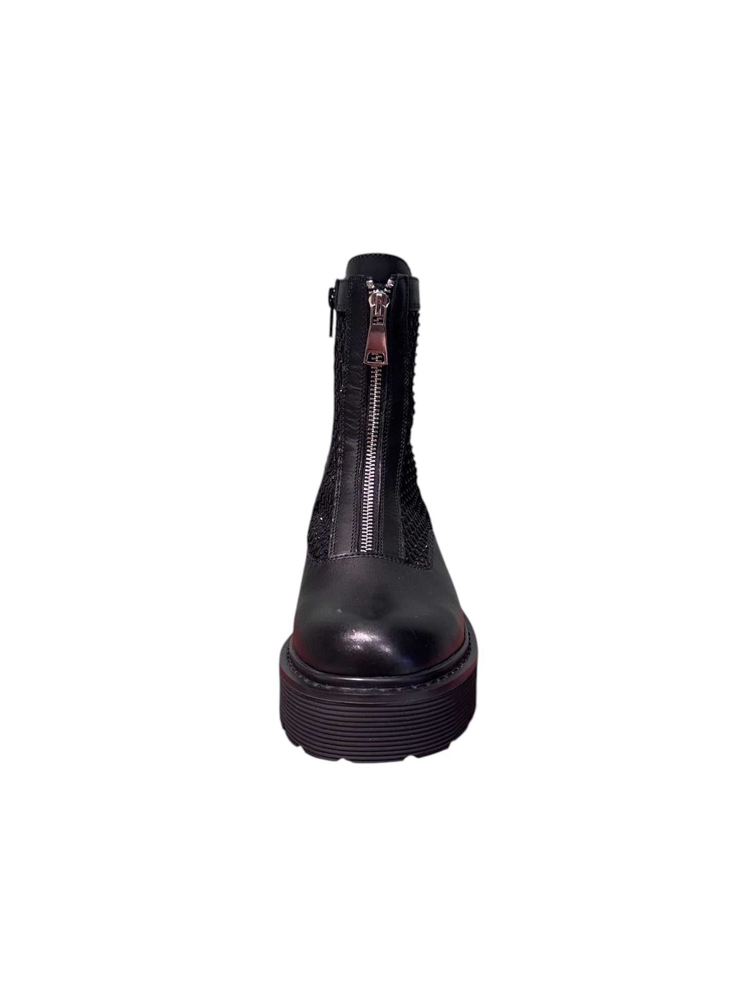Stivale con zip traforato in pelle Cult -LW44600