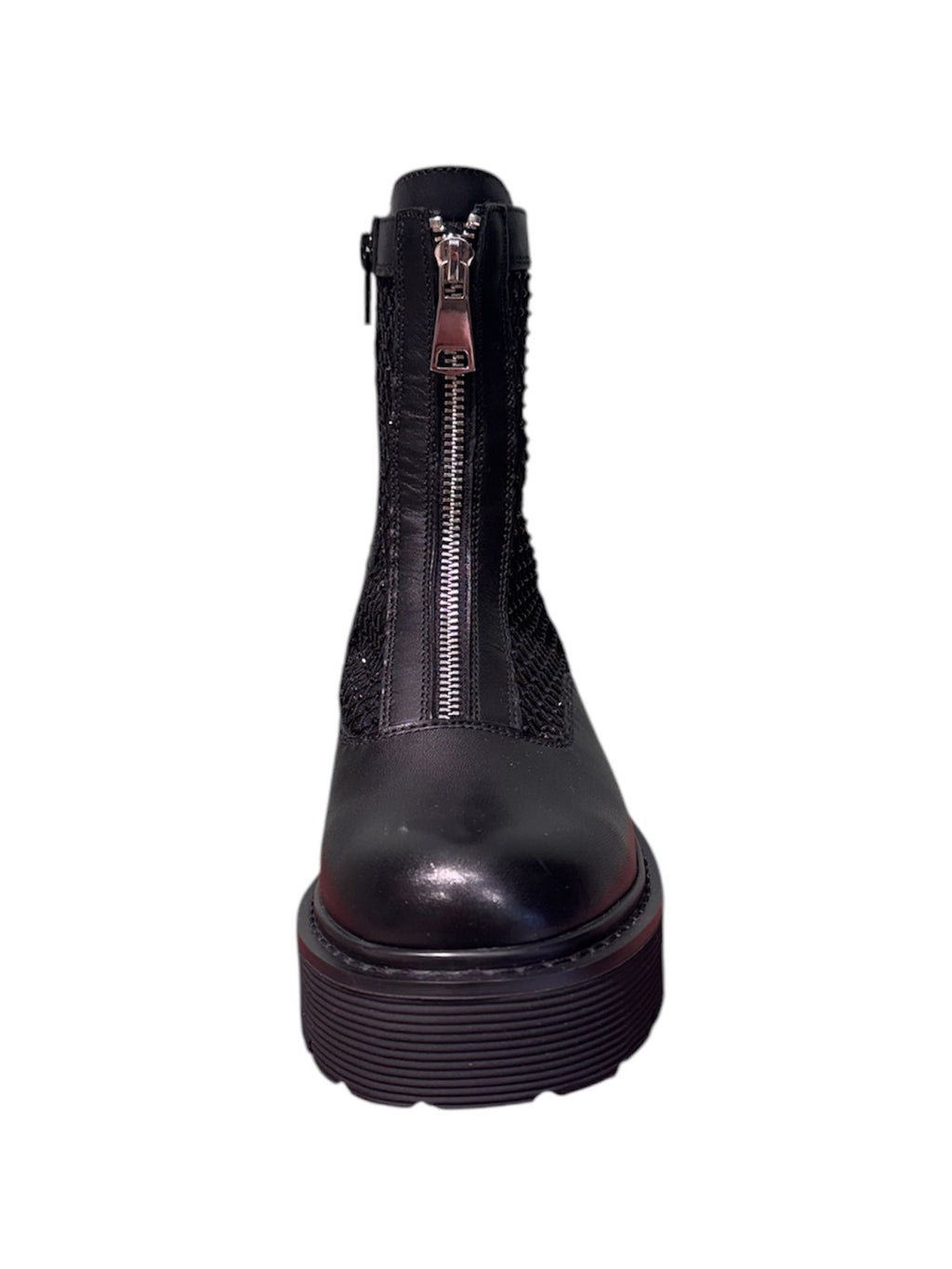 Stivale con zip traforato in pelle Cult -LW44600