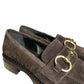 Mocassino camoscio morsetto oro - MOC.T.M