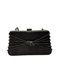 Borsa in raso strass nero -ZY0526