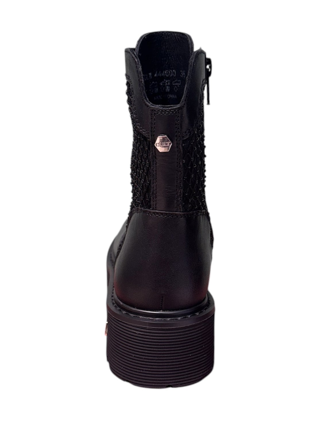 Stivale con zip traforato in pelle Cult -LW44600