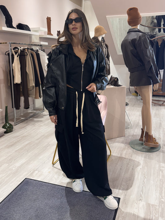 Completo sportivo felpa e pantalone