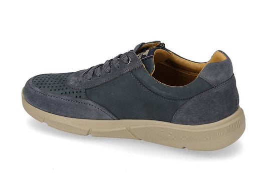 Sneaker con zip in denim Valleverde V_360902