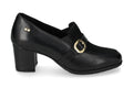Mocassino con tacco e fibbia V_36563T