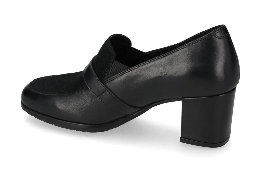 Mocassino con tacco e fibbia V_36563T
